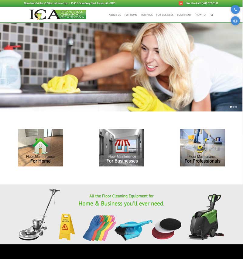 ICA website design