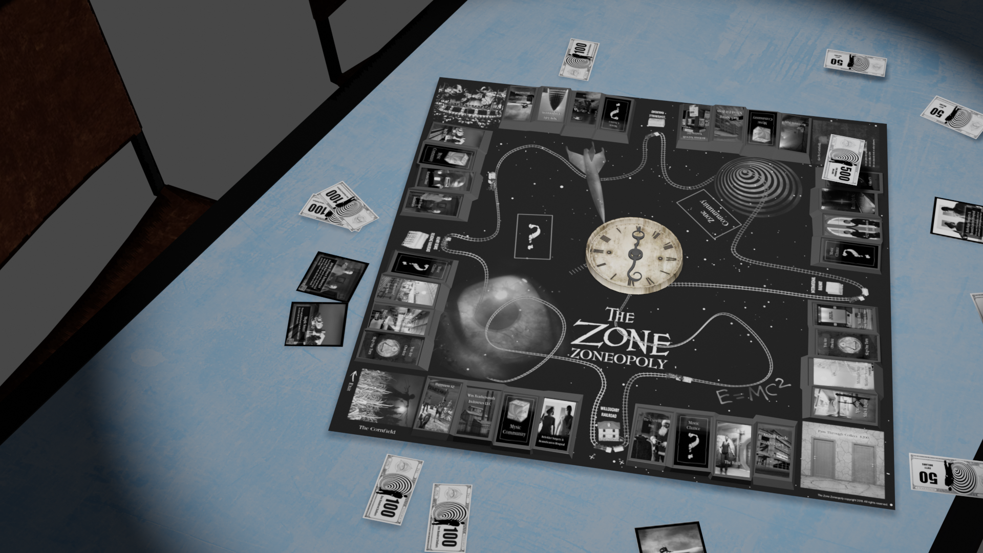 zoneopoly on table