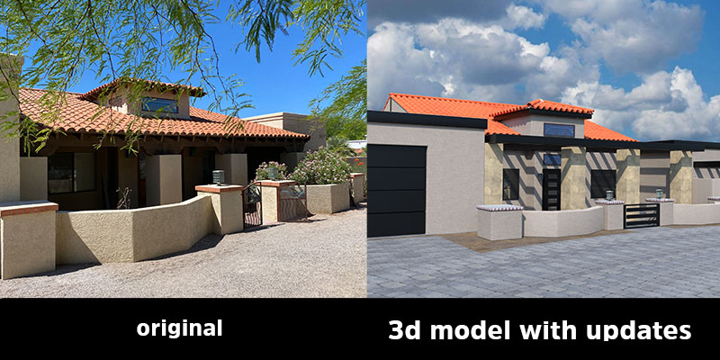 3d rendering for home remodeling